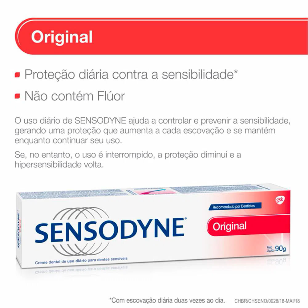 creme dental sensodyne original