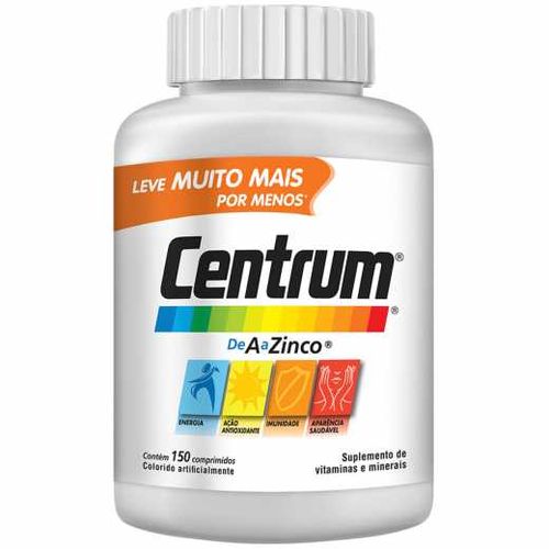 Suplemento Vitamínico Centrum Adulto 150 Comprimidos