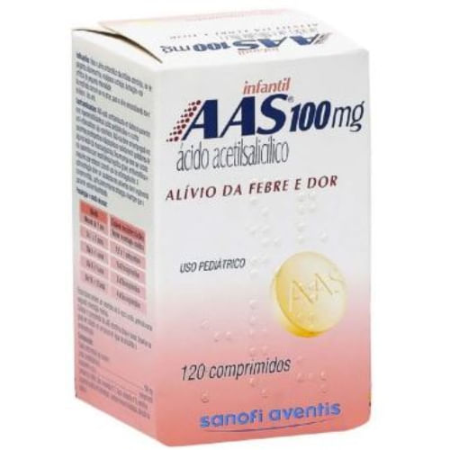 AAS Infantil 120 Comprimidos 100mg - Extrafarma