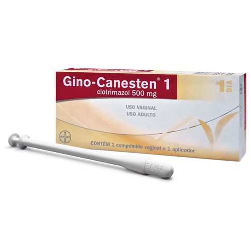 Gino Canesten 500mg 1 Comprimido Ginecológico + 1 Aplicador