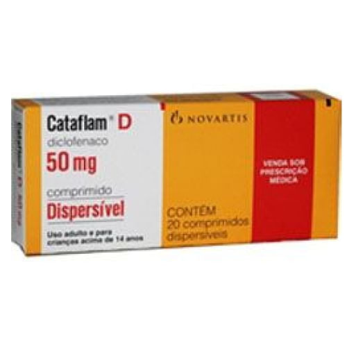 Cataflam D 20 Comprimidos 50mg - Extrafarma