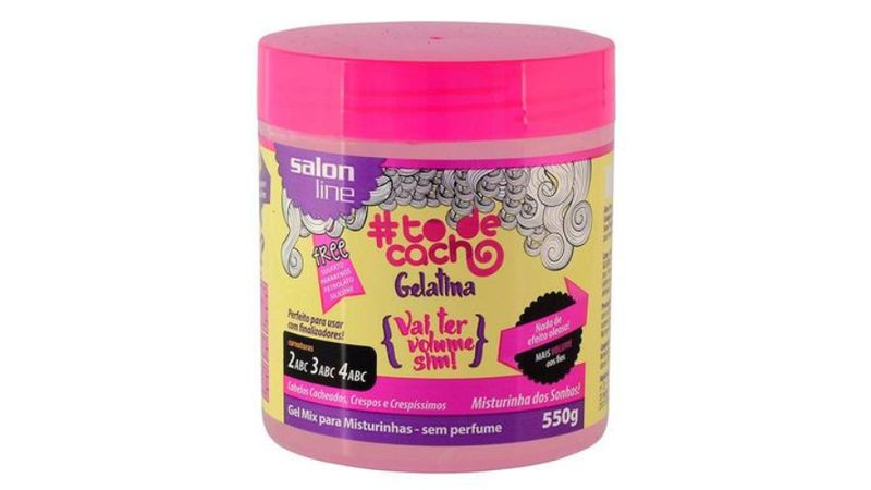 Gelatina Salon Line Todecacho Vai Ter Volume Sim 550g