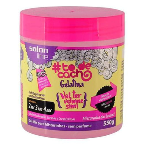 Gelatina Salon Line Todecacho Vai Ter Volume Sim 550g