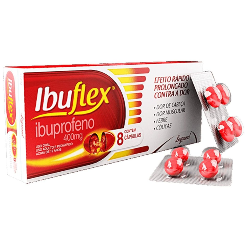 Ibuflex 8 Cápsulas Gelatinosas 400mg