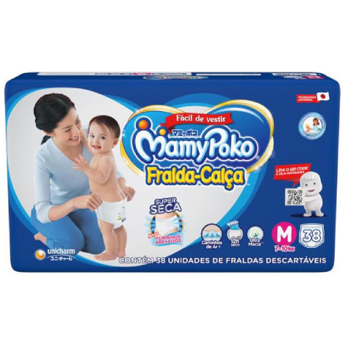Fralda Calça MamyPoko Tamanho M 38 Unidades | Droga Raia (7898656390254)