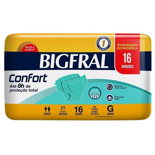 Fralda Bigfral Confort G 16 Unidades