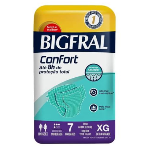 Fralda Bigfral Confort XG 7 Unidades
