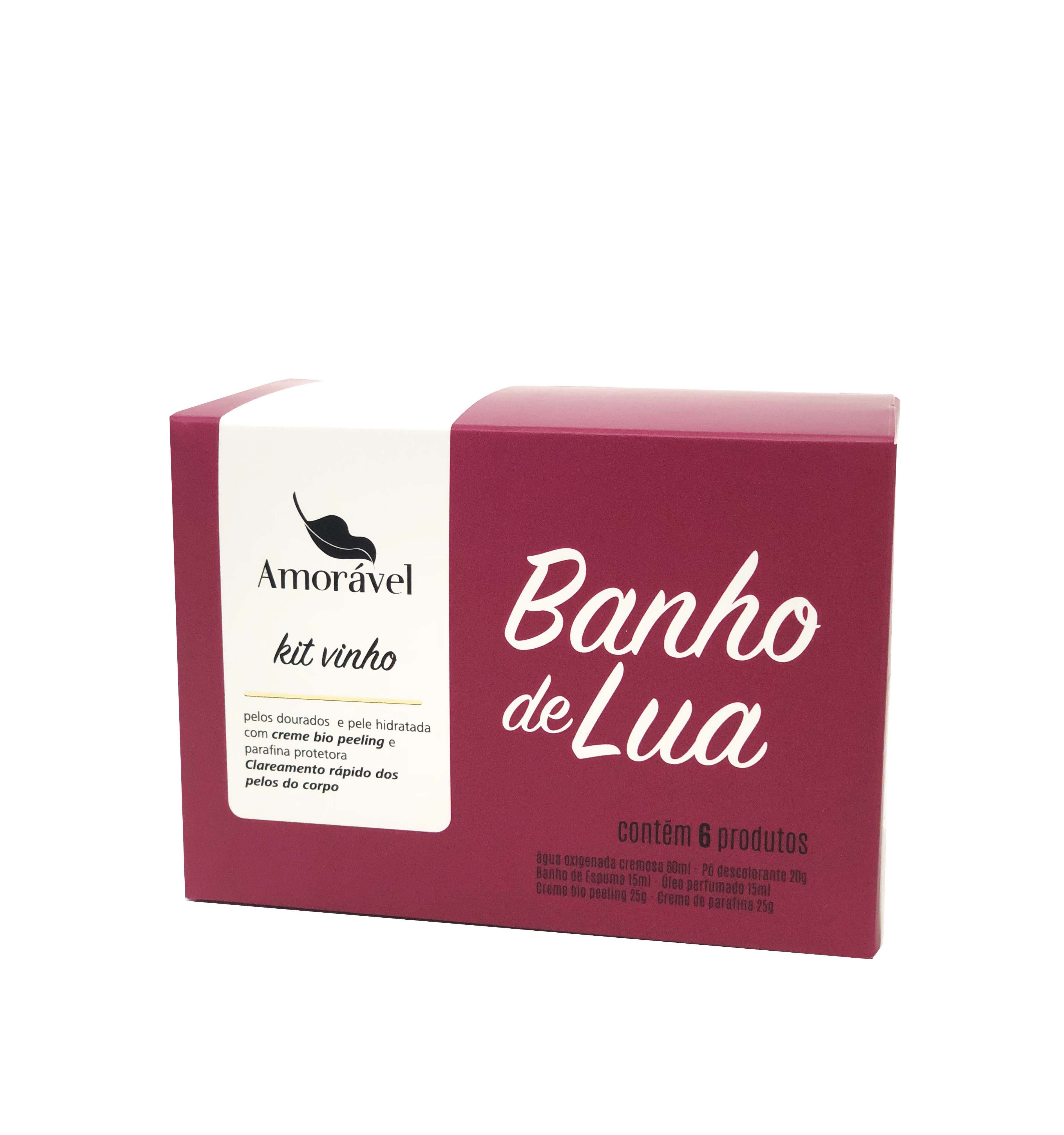 Kit Banho De Lua Dauf Vinho Com 6 Produtos